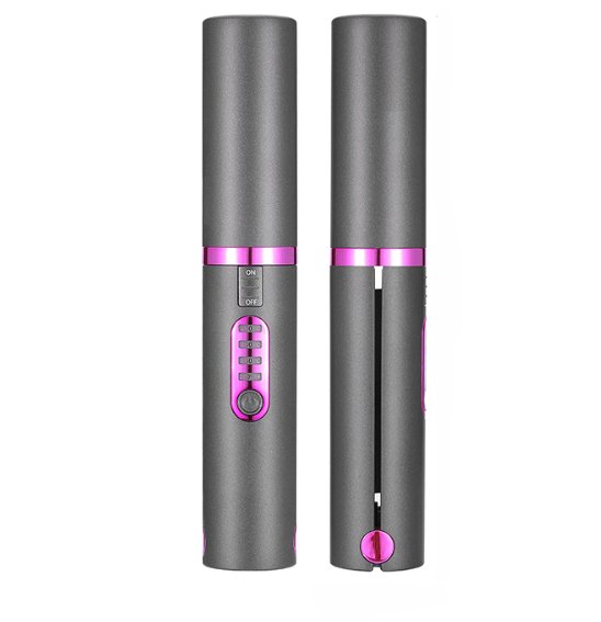 Tragbarer Kabelloser Haarglätter und Lockenstab