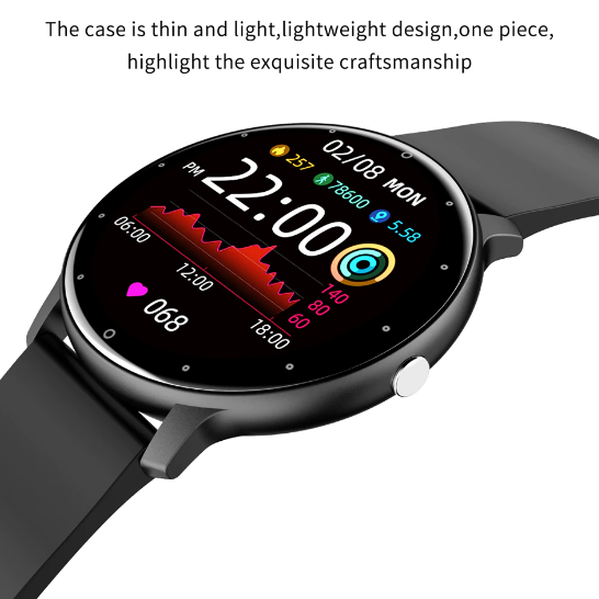 Überwachungsfreundliche Smartwatch für Senioren mit Blutdruck und Sauerstoffsättigung