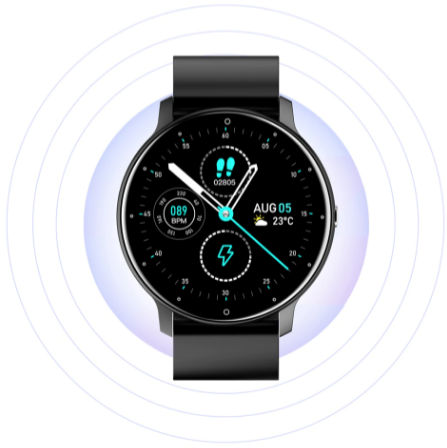 Überwachungsfreundliche Smartwatch für Senioren mit Blutdruck und Sauerstoffsättigung