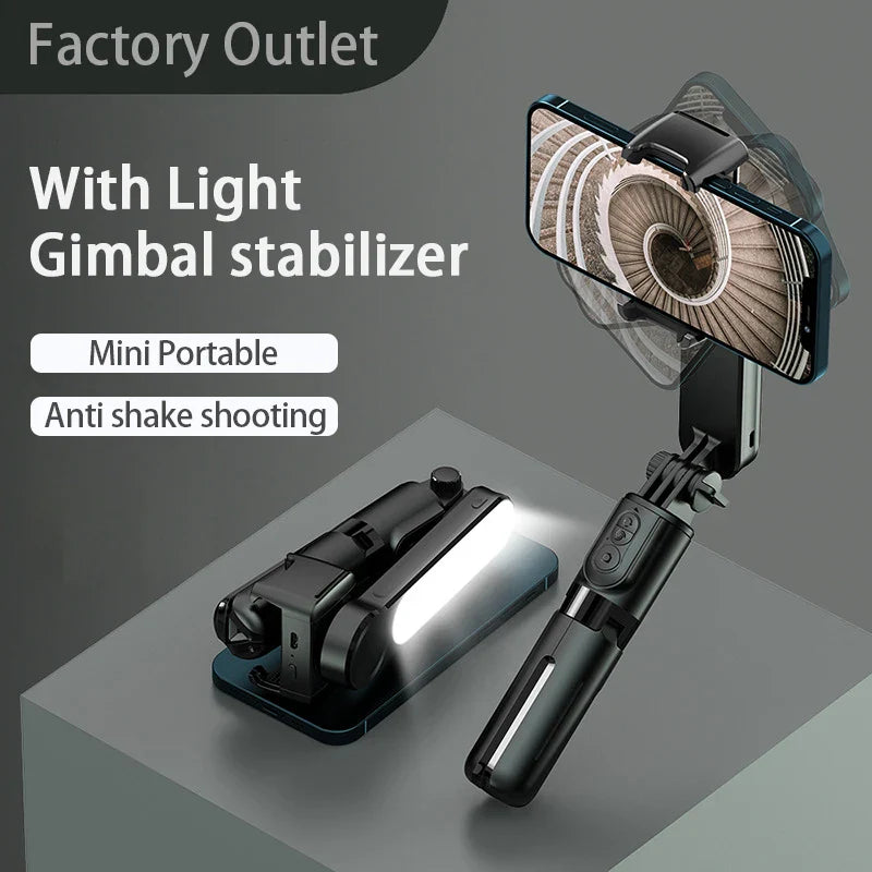 SteadyGlow 3-in-1 Selfie-Stick & Gimbal-Stabilisator