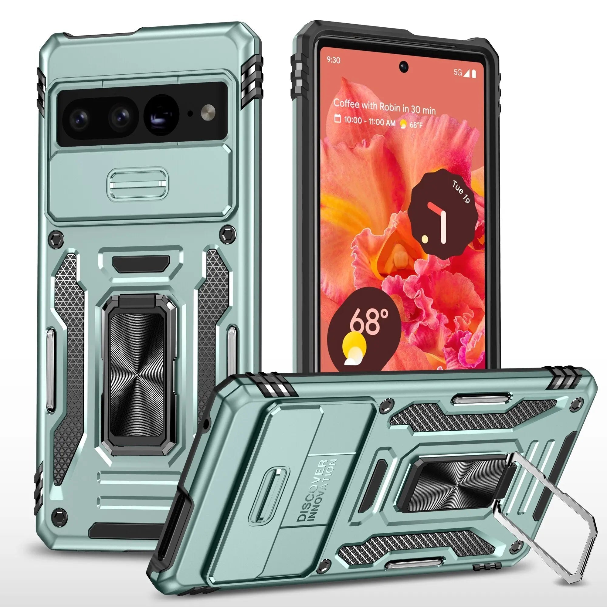 Zelara Kickstand Ring Stoßfeste Hülle für Google Pixel 7 / Google Pixel 7 Pro