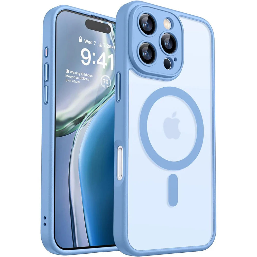 Hybrid Schockfeste iPhone Matte Transparente MagSafe Hülle