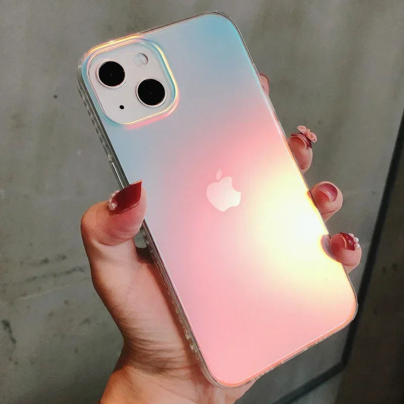 AuroraGlow Matte Gradient Hülle – Futuristische Eleganz & Schutz