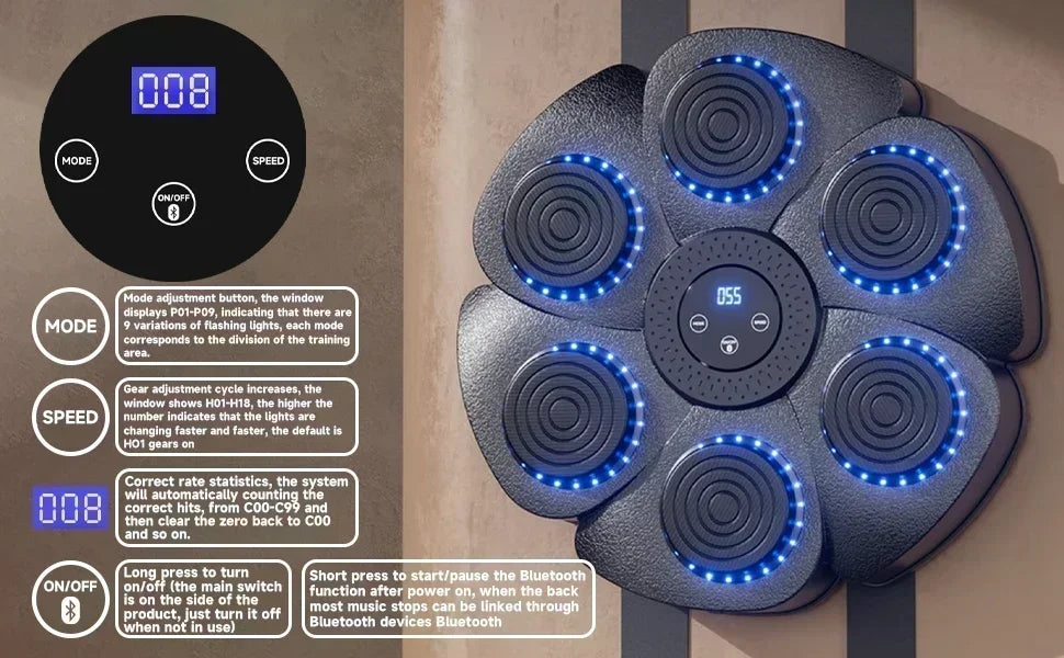 Interaktive Smarte Boxmaschine mit Bluetooth Musik Spaß für die ganze Familie