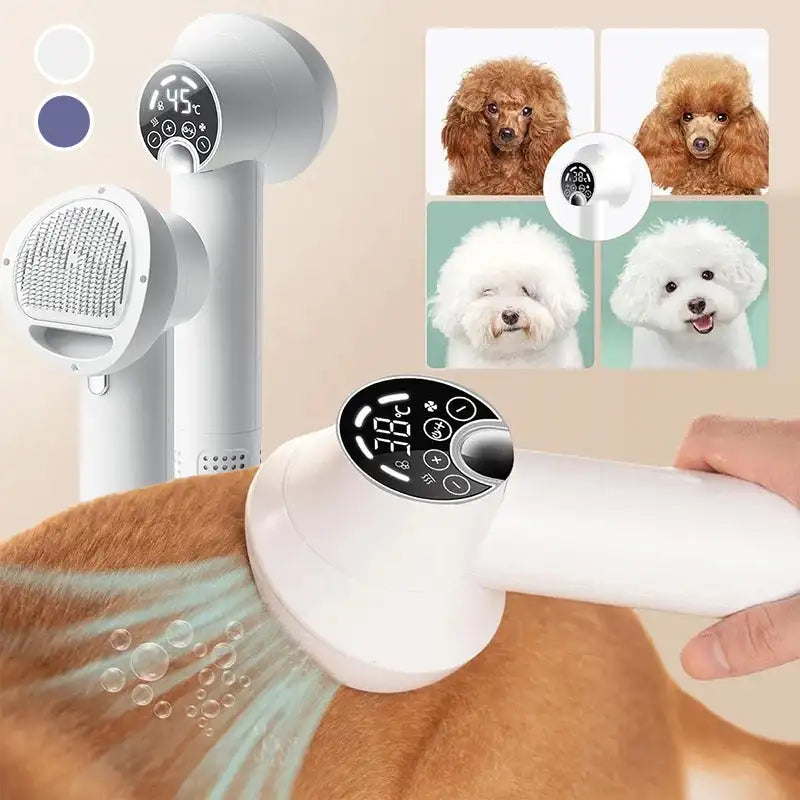 PurrfectDry – Leiser 2-in-1-Haartrockner & Bürste für Haustiere