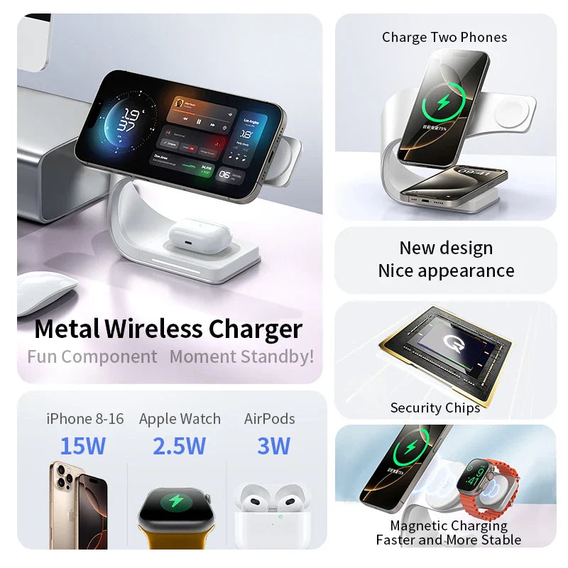 MagCool 4-in-1 Metall Wireless Charger