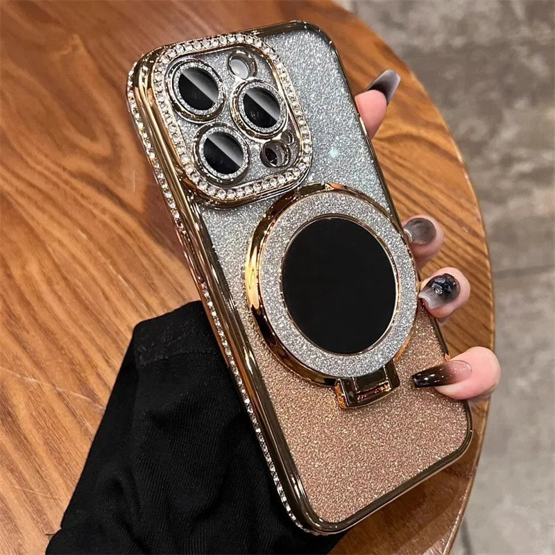 Diamond Glitter iPhone Magsafe Clear Case
