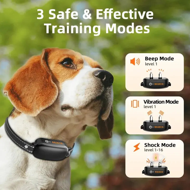 ProTrain – Wiederaufladbares Wasserdichtes Hundetraining Halsband mit Fernbedienung
