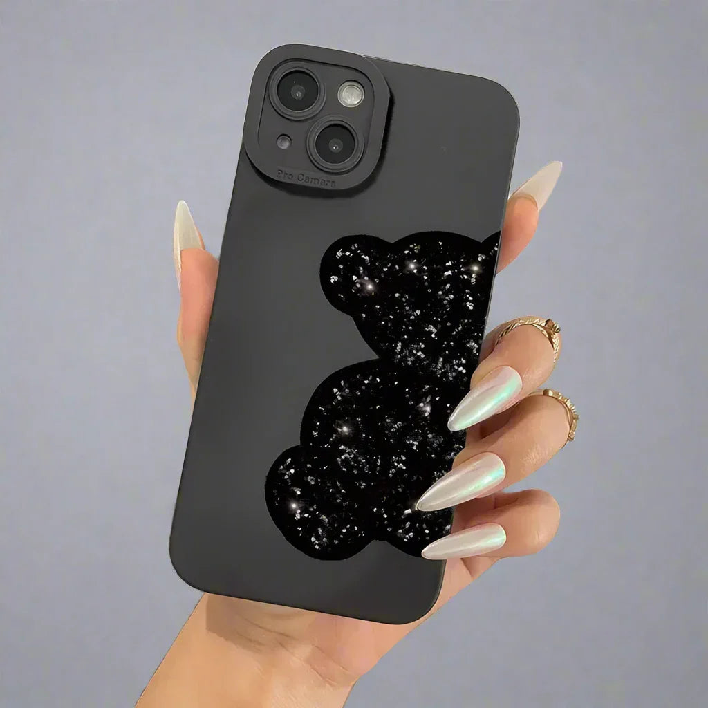 Bärenbedruckte Silikon-iPhone-Schockschutz-Hülle
