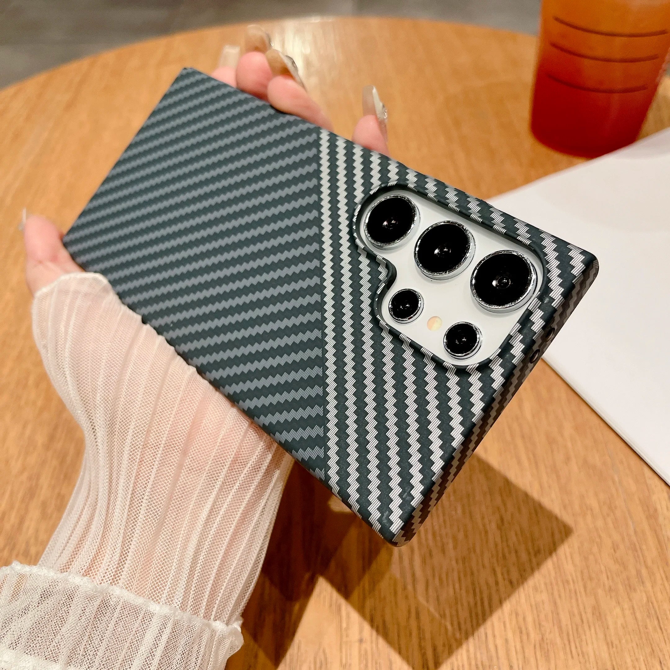 Carbonfaser Samsung Wireless Ladehülle