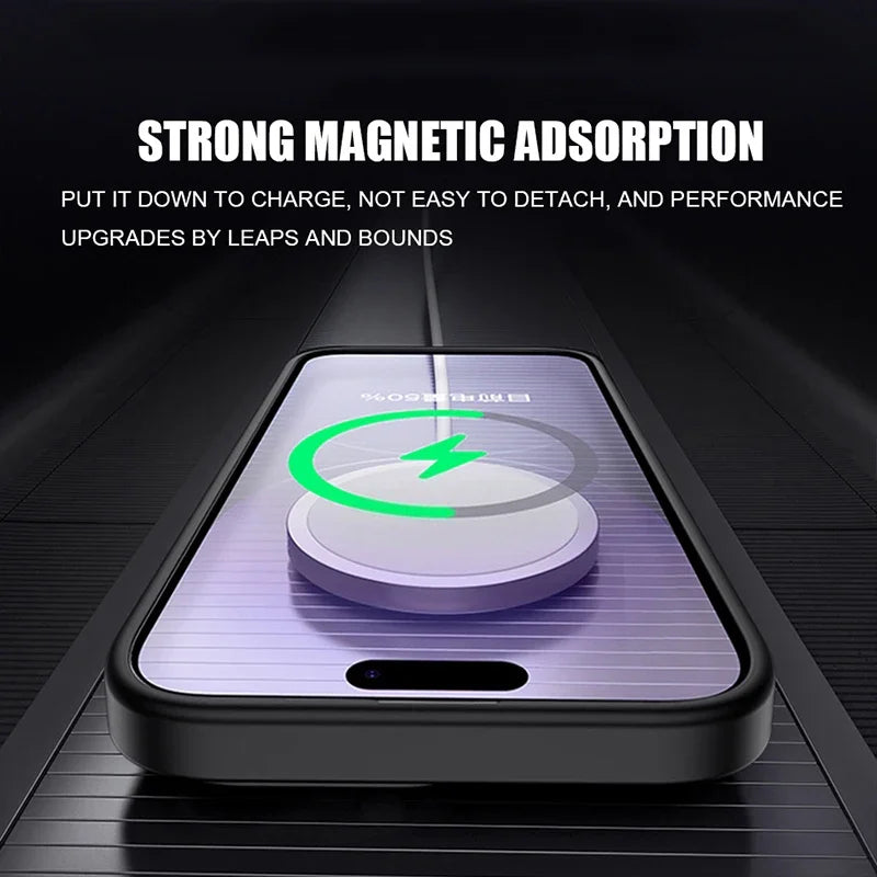 Luxus Matte Armor MagSafe Hülle für iPhone