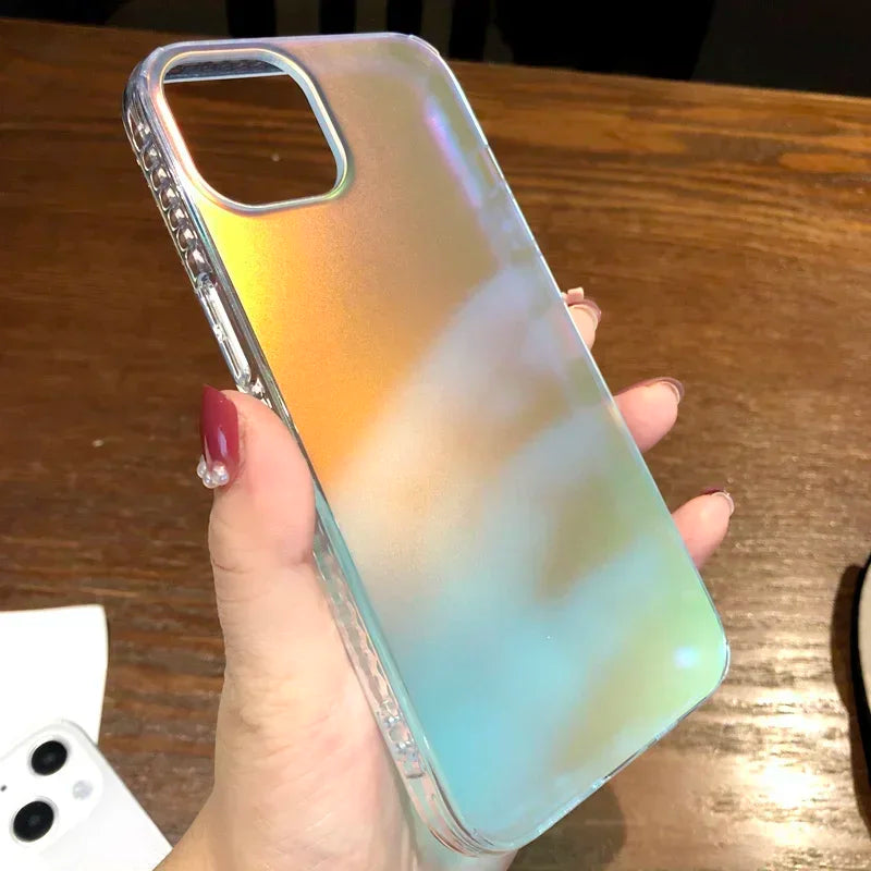 AuroraGlow Matte Gradient Hülle – Futuristische Eleganz & Schutz