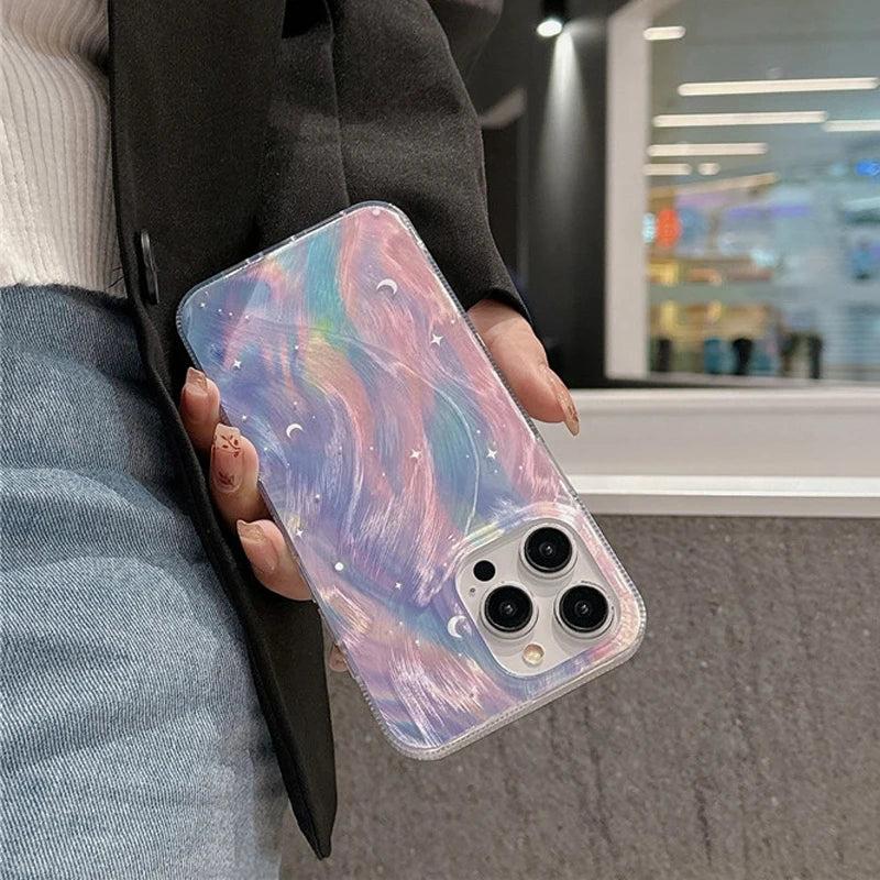 Glitzer Sternenverlauf Handyhülle für iPhone