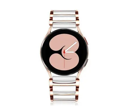 Zelara Custom Smartwatch-Armband aus Keramik und Stahl, 22 mm 20 mm