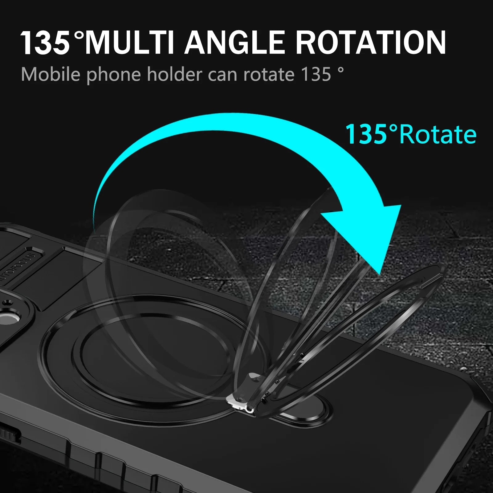 MagSafe iPhone 16/15 Ring Halter Magnetische Stoßfeste Hülle