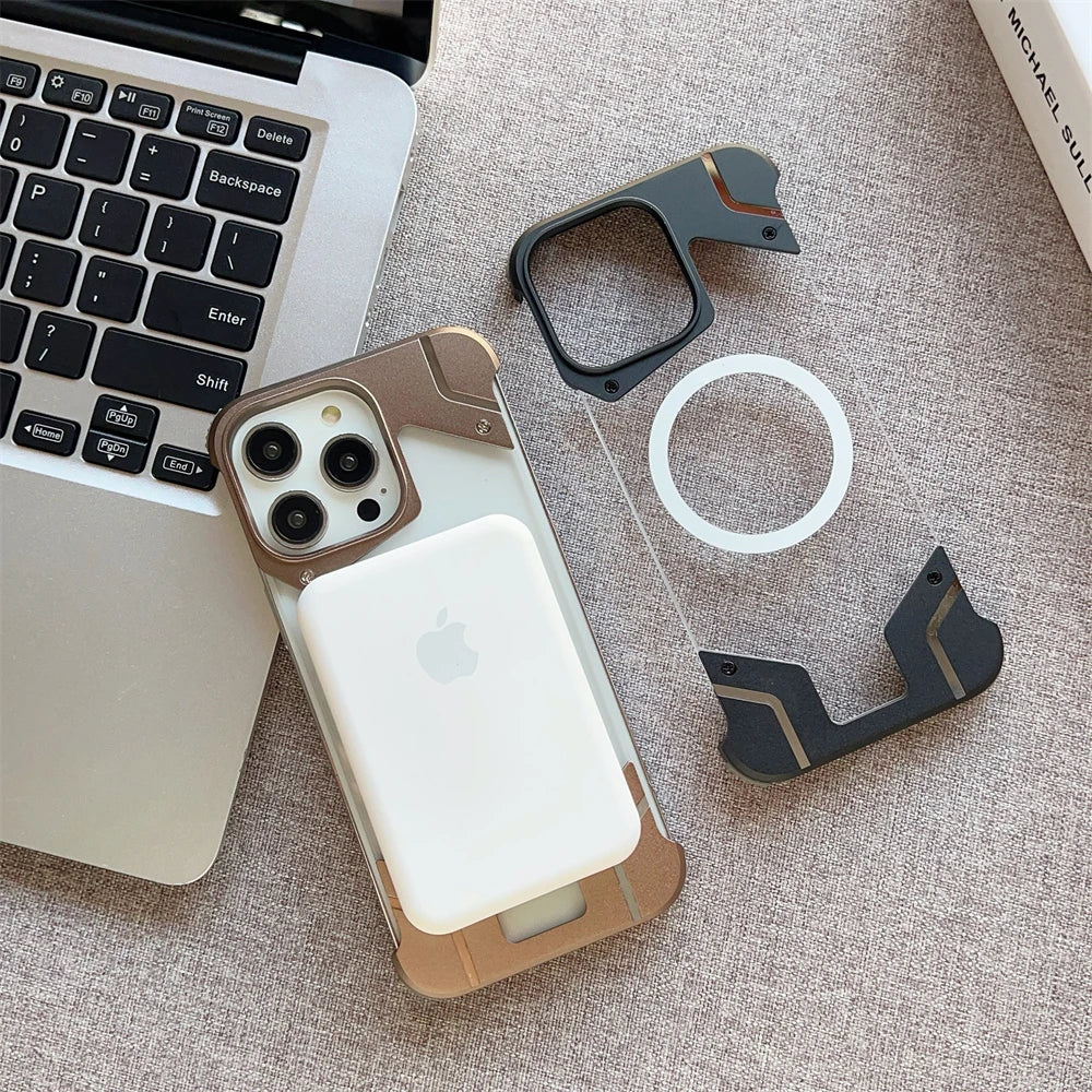 Magnetisches Titan Kein Rahmen iPhone 16 Hülle