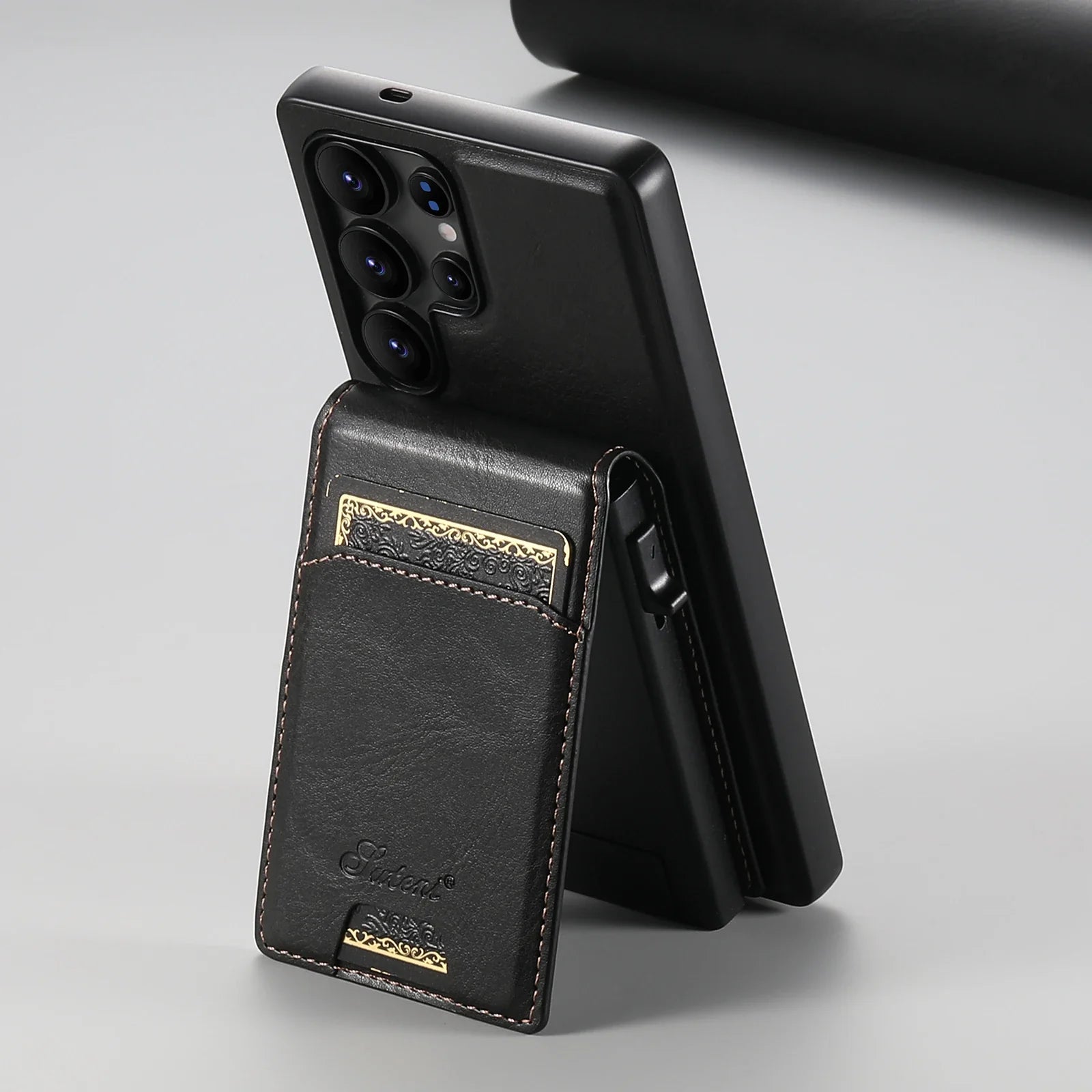 Leder Abnehmbares Kartenetui Handyhülle Für Samsung Galaxy