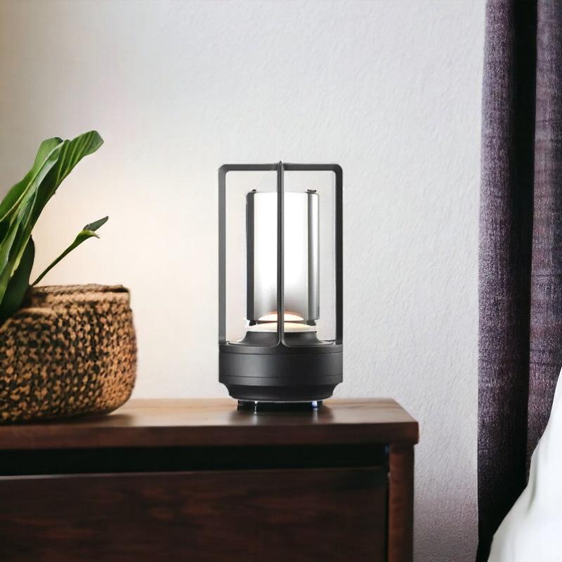 Moderne kabellose nordische Tisch- und Nachttischlampe mit Touch-Steuerung – Elegantes wiederaufladbares LED-Licht für die Wohnkultur, Wohnzimmer und moderne Schlafzimmer -