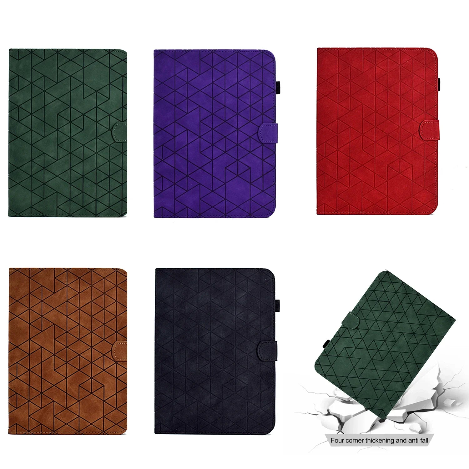 Flip Leder Wallet Case für iPad 10. Generation 2022 10,9, iPad Air 5/4, Pro 11, Mini 6 - Kartensteckplatz, Stoßfest, Sturzsicher Tablet Cover