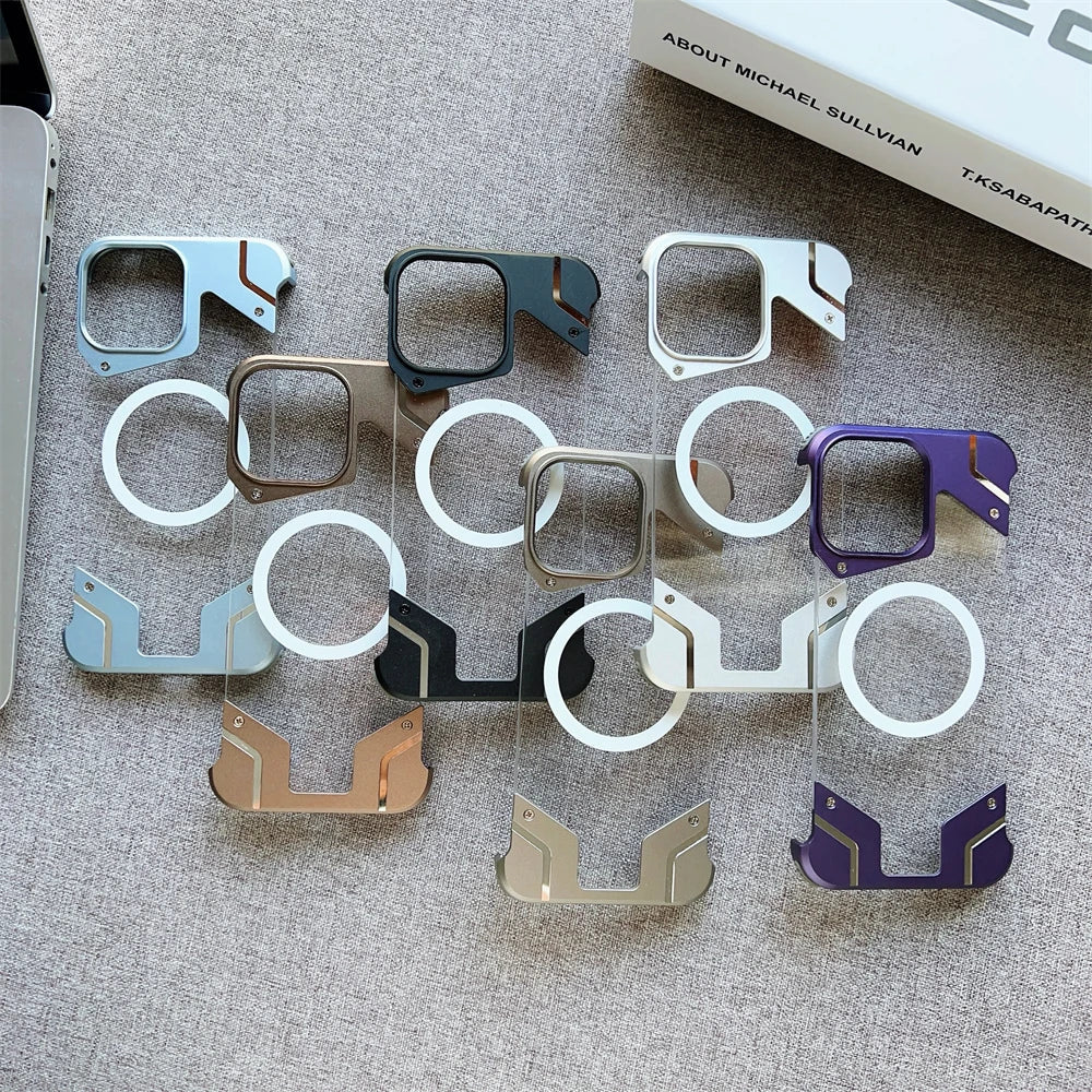 Magnetisches Titan Kein Rahmen iPhone 16 Hülle