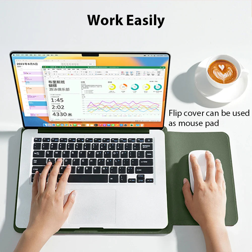 Macbook & Notebook Sleeve Bag - 11-16 Zoll Laptop Tasche mit iPad Schutz, Wasserdicht & Strapazierfähig