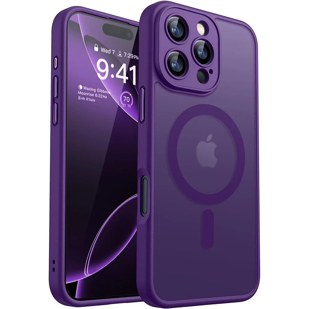Hybrid Schockfeste iPhone Matte Transparente MagSafe Hülle