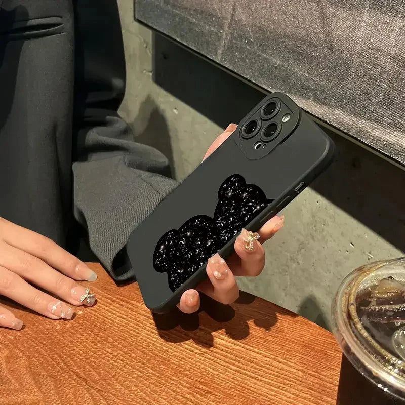 Bärenbedruckte Silikon-iPhone-Schockschutz-Hülle