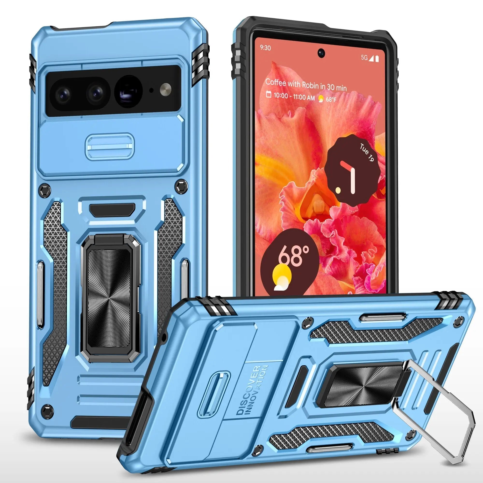 Zelara Kickstand Ring Stoßfeste Hülle für Google Pixel 7 / Google Pixel 7 Pro