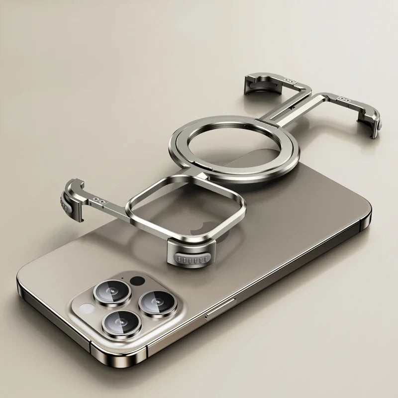 Schockfeste Aluminium MagSafe Haltehülle für iPhone