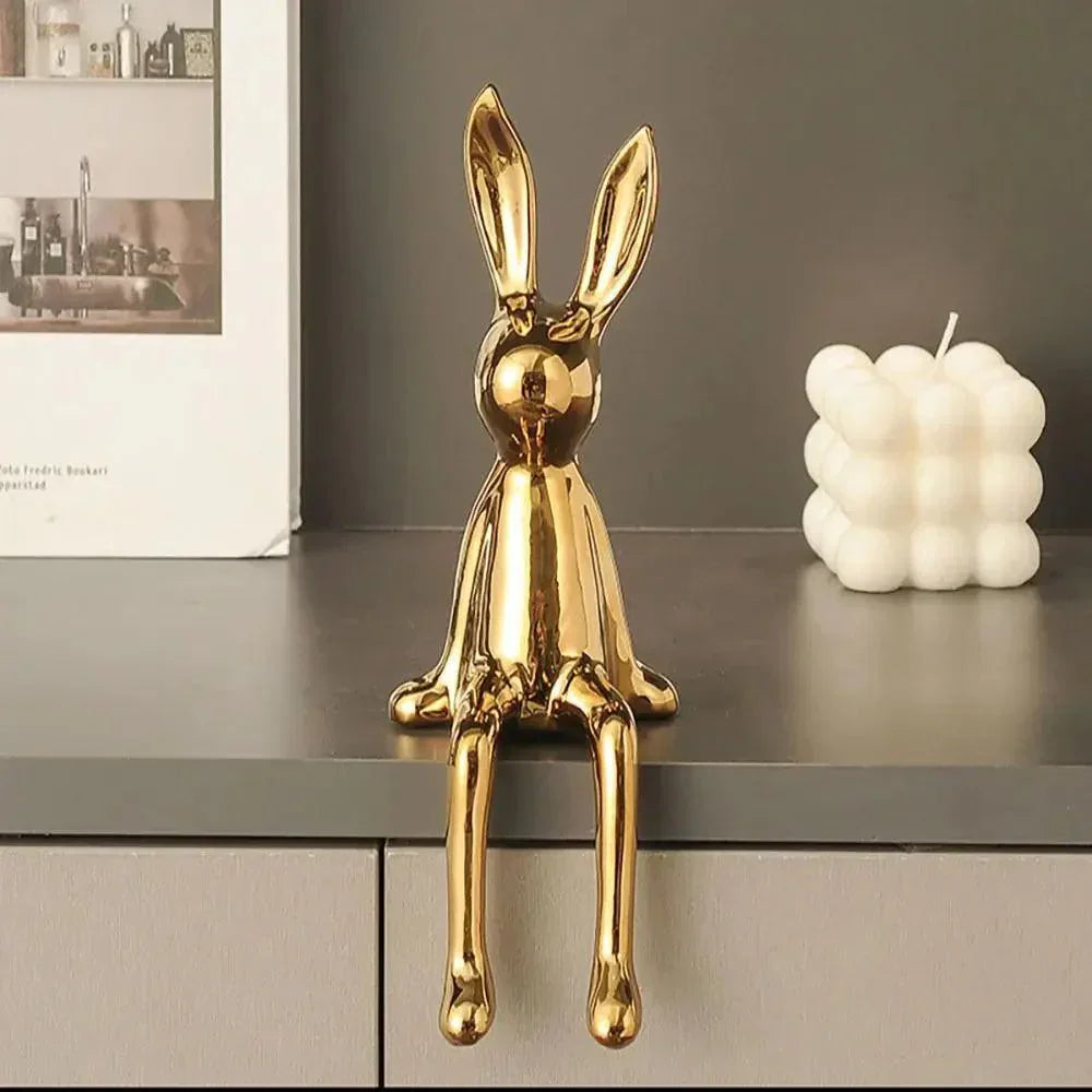 Sitzender Hase Figur für Heimdekoration