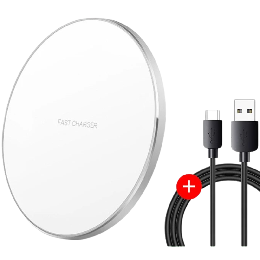 30W Schnelles kabelloses Ladepad | Premium USB C Ladekabel MagSafe Ladegerät für Apple iPhone, Samsung & Android - Fast Wireless Charging Pad