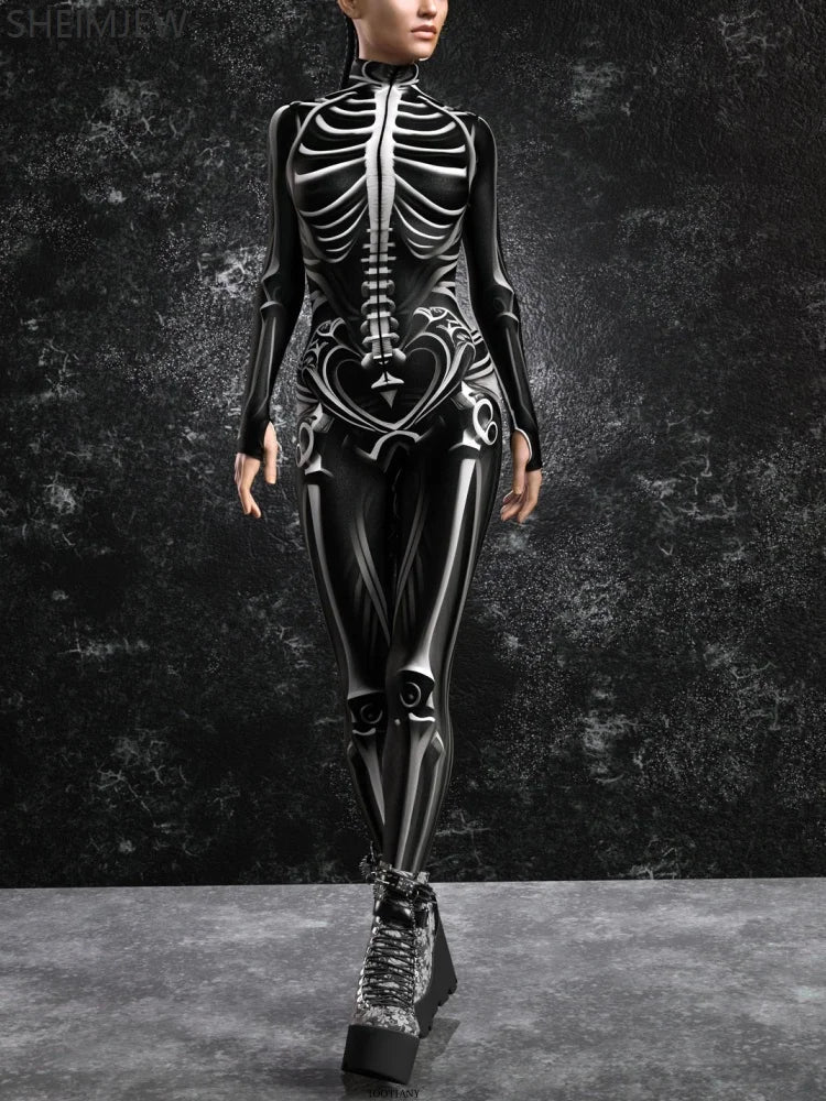 Skelettkostüm | Halloween Kostüm für Kinder und Erwachsene