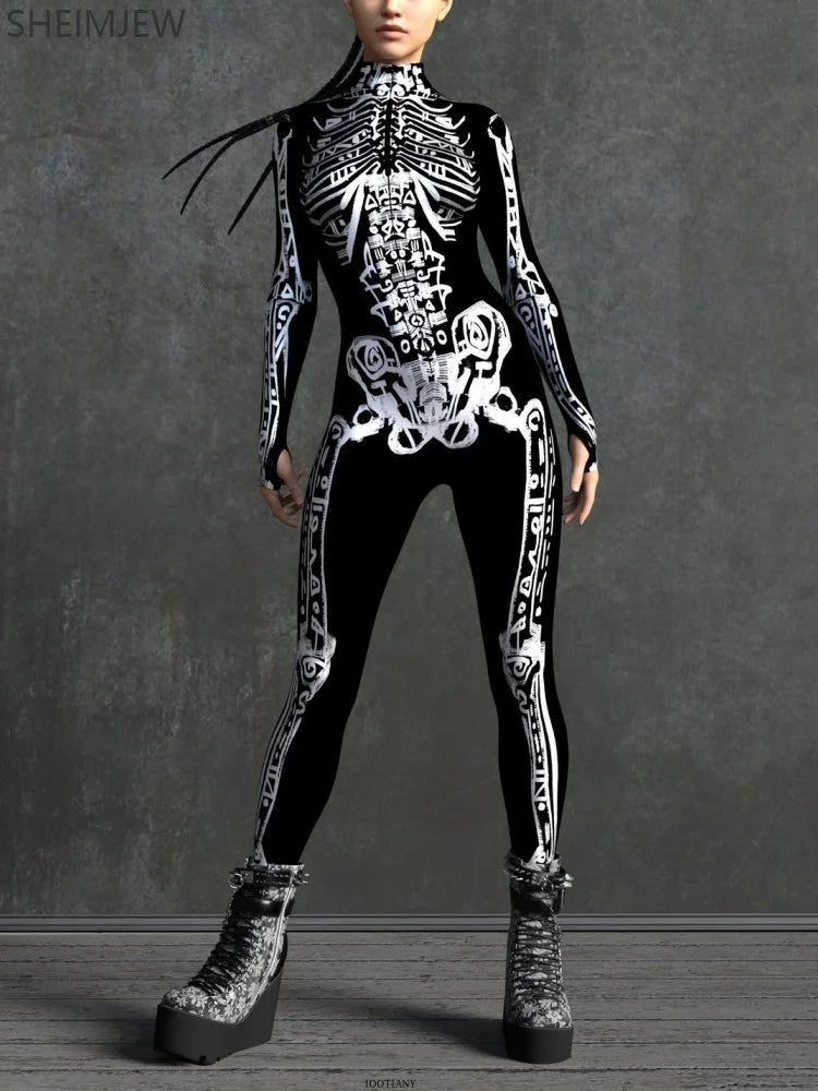 Skelettkostüm | Halloween Kostüm für Kinder und Erwachsene