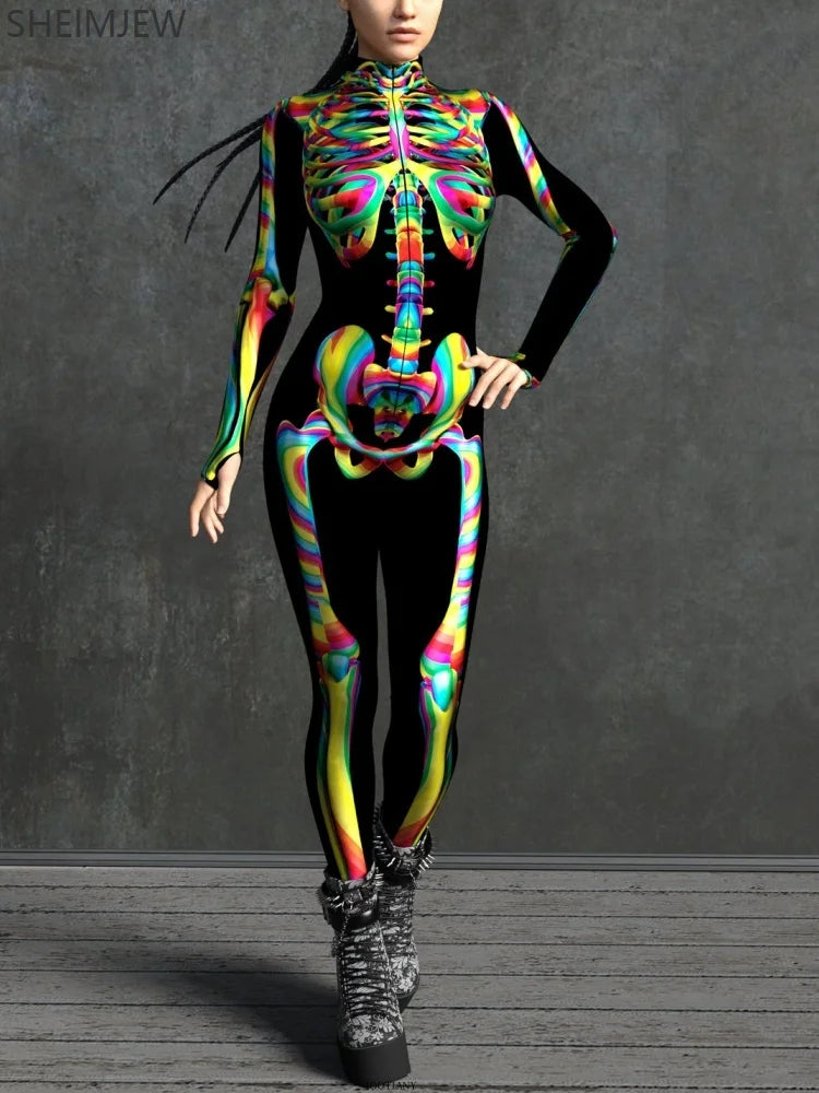 Skelettkostüm | Halloween Kostüm für Kinder und Erwachsene