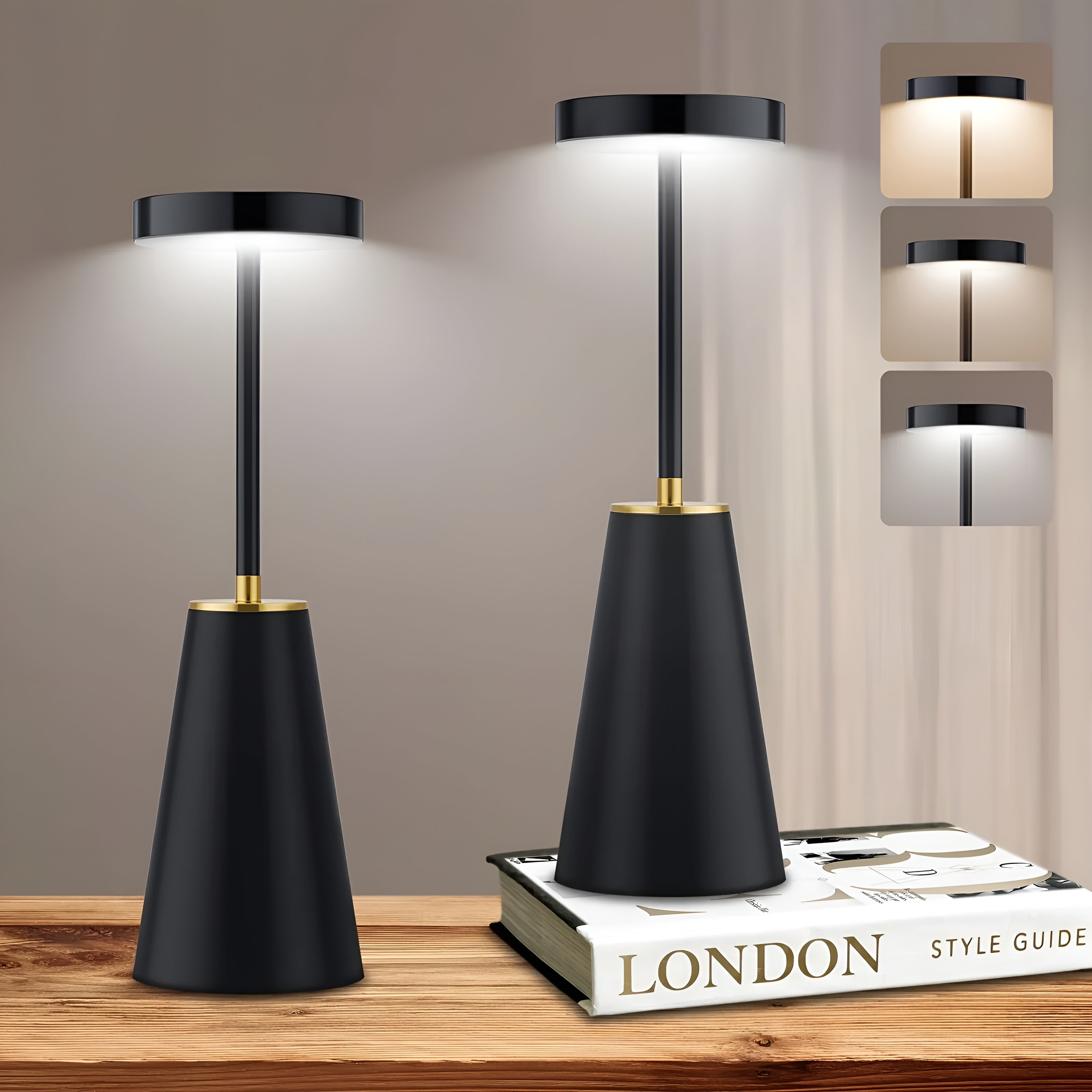 Sleek Lamp | Kabellose Tischlampe mit Akku für modernes Ambiente