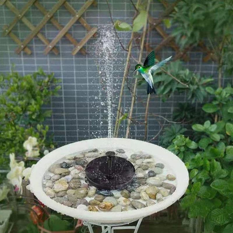 Solarbetriebene Schwimmende Brunnen - Beleuchte sofort deinen Garten