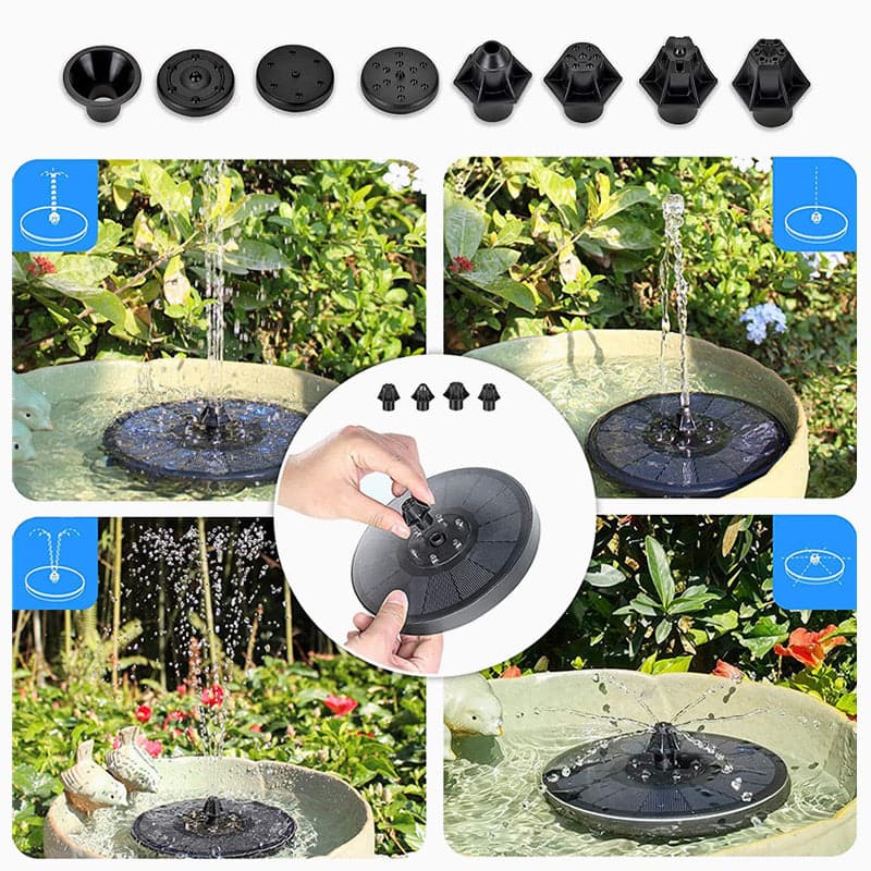 Solarbetriebene Schwimmende Brunnen - Beleuchte sofort deinen Garten