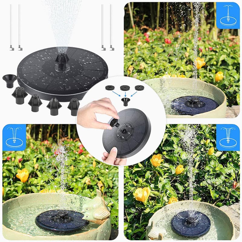 Solarbetriebene Schwimmende Brunnen - Beleuchte sofort deinen Garten