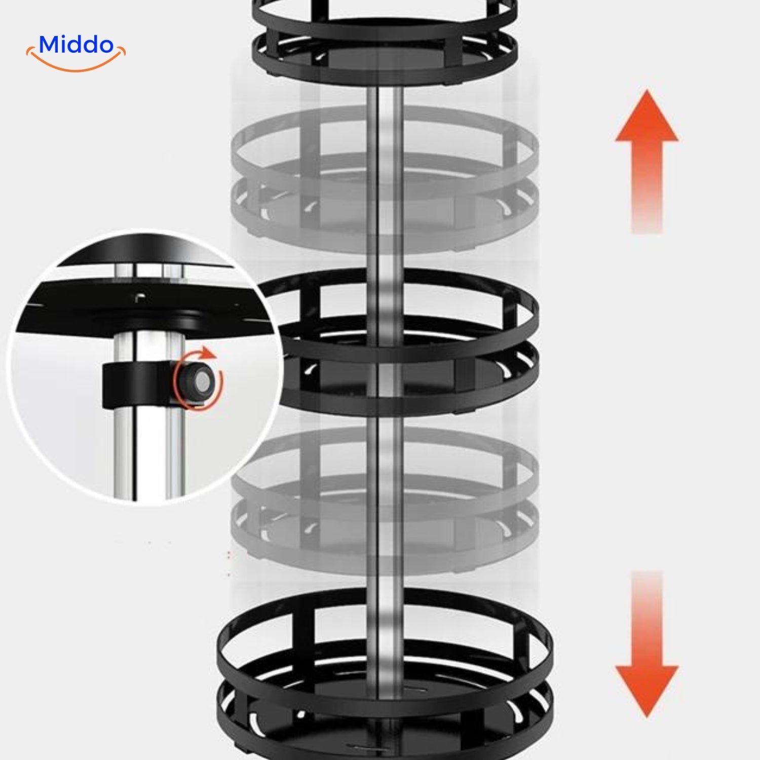 Zelara 360° drehbares Regal - Für ein aufgeräumtes und stilvolles Zuhause!