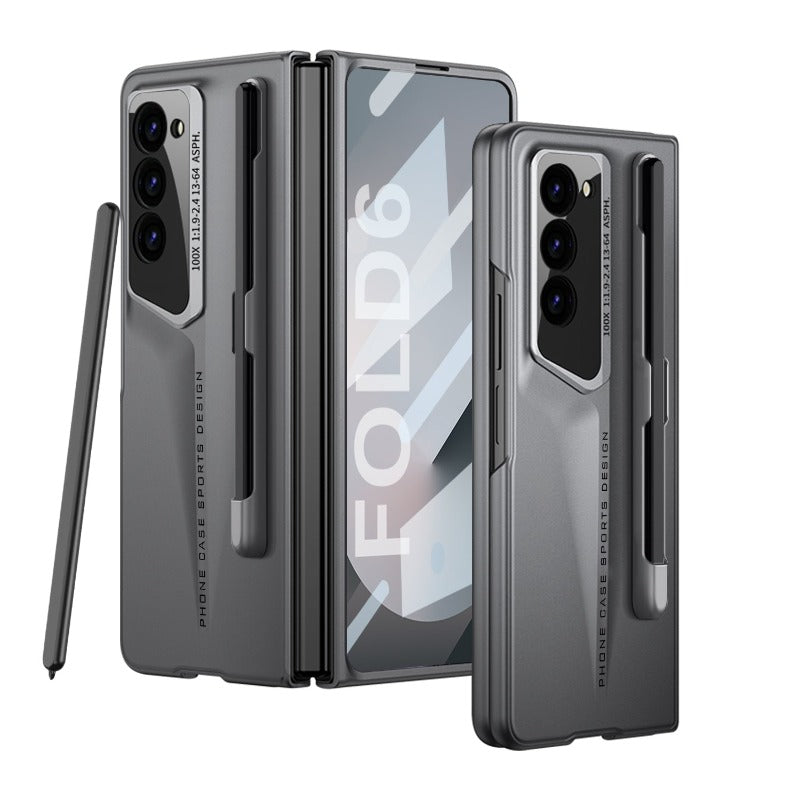Streamline Body Hart PC Ultra-dünne Schutz Smartphone-Hülle Display-Schutzfolie mit Stifthalter für Samsung Galaxy Z Fold 6