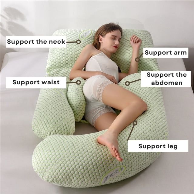 Ergonomisches Schwangerschaftskissen aus weicher Baumwolle