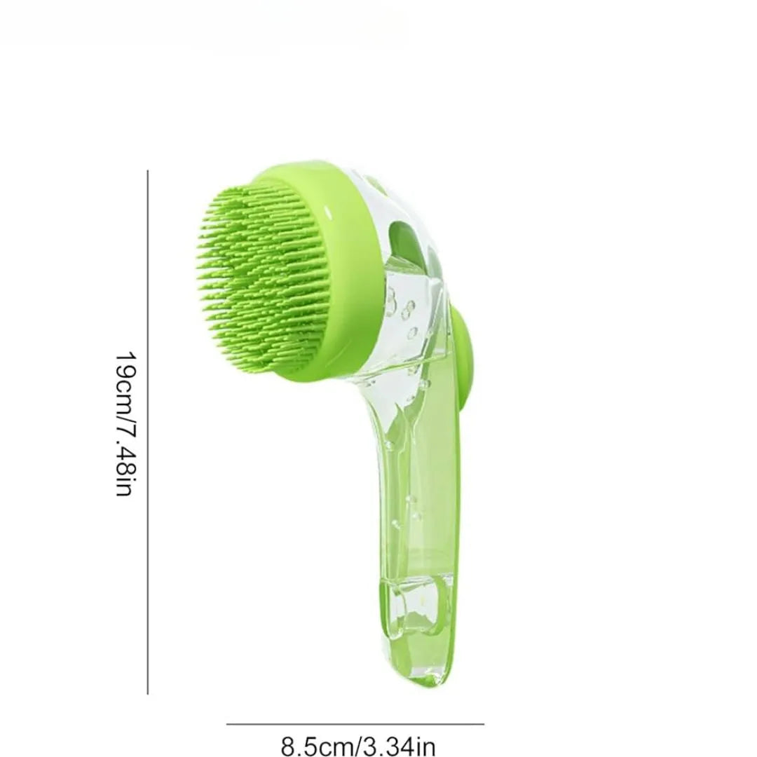 Hundebürste mit Seifenspender – Sanfte Waschbürste zur Fellreinigung & Hautpflege