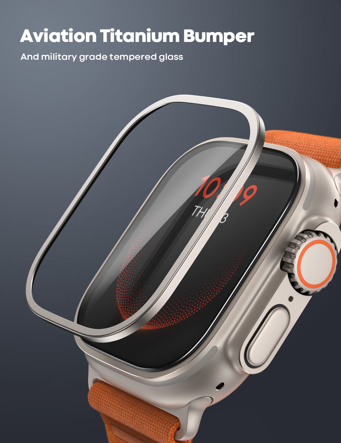 Titanium-Schutzfolie für Apple Watch Ultra 2/Ultra
