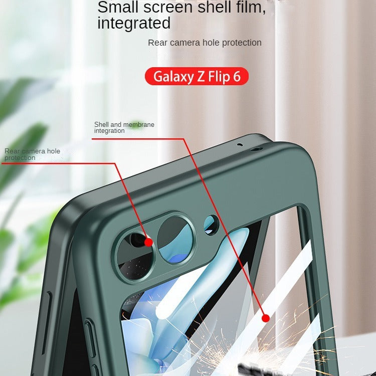 Ultradünne, hautfreundliche, matte Handyhülle mit Spiegelfolie für Samsung Galaxy Z Flip 6