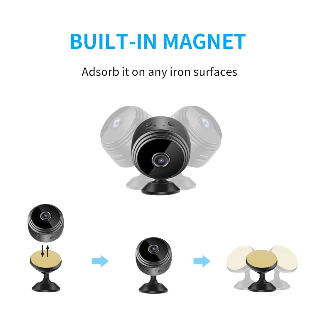 SpyCam Minikamera | HD, kabellos, mit magnetischer Befestigung