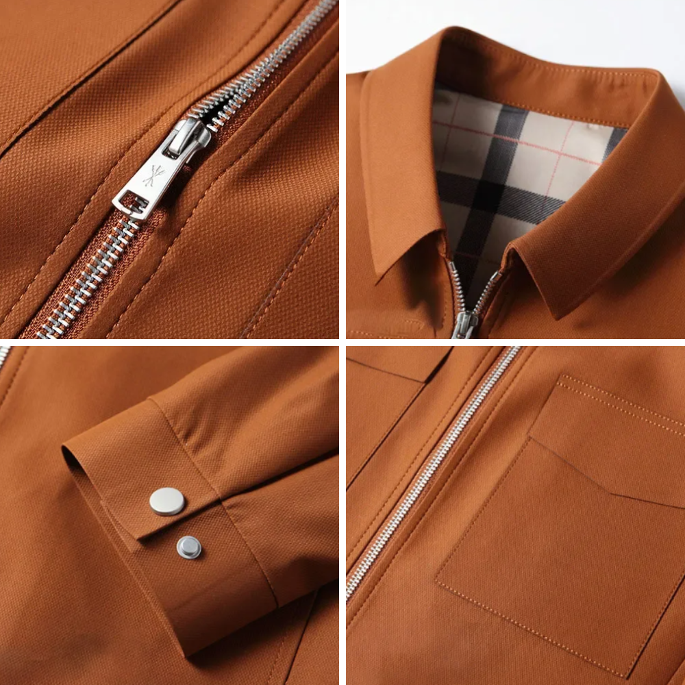 Maple Ridge Jacke mit klassischem Kragen und wasserabweisendem Stoff