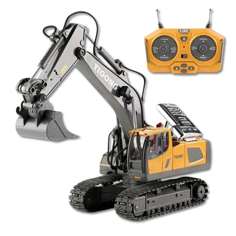 Premium-Fernbedienungsexkavator – Realistischer RC-Bagger für ultimativen Spaß