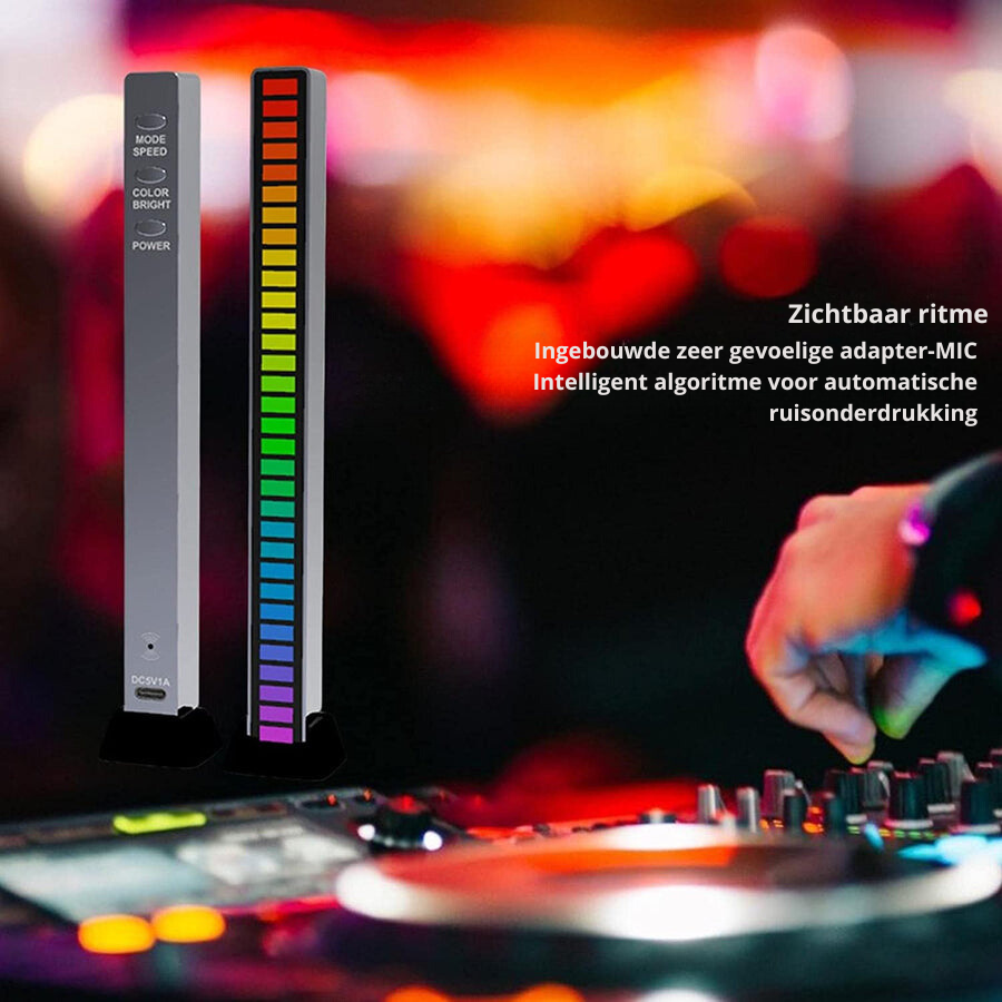 Smart Sound-Activated RGB Lichtleiste | Musik-Sync LED Ambientebeleuchtung
