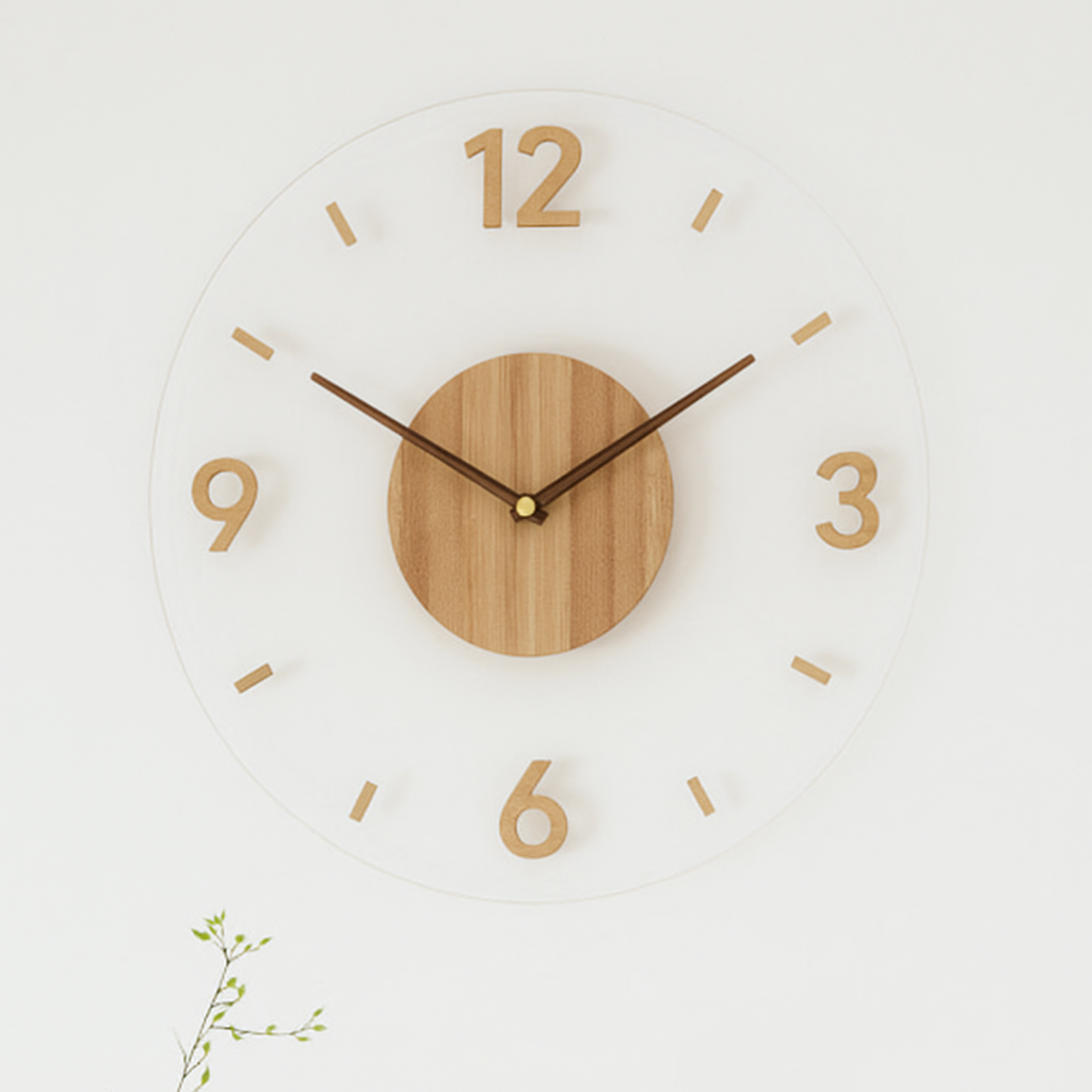 Wanduhr | Modere Wanduhr für das Zuhause, skandinavischer Stil