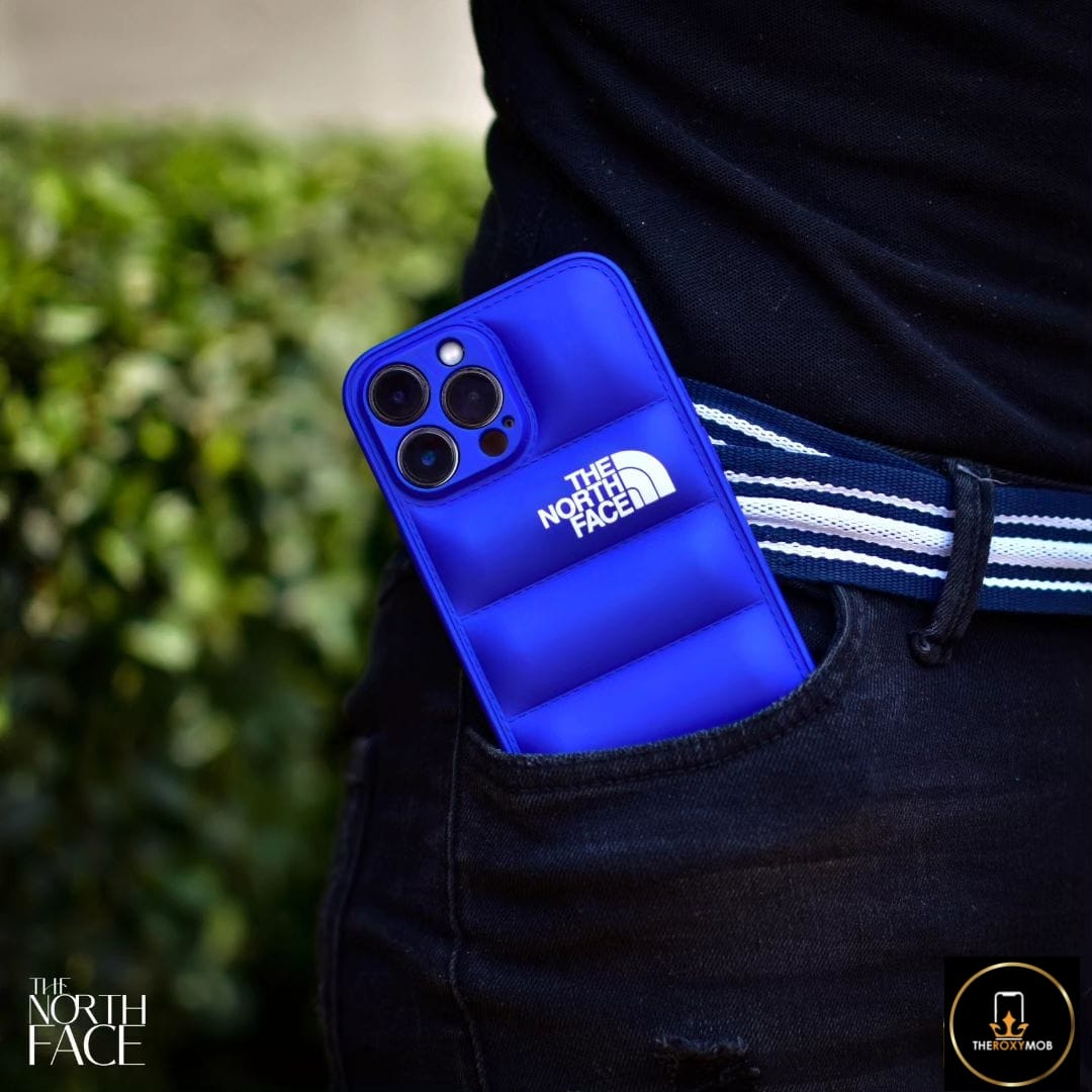 LUXUSMODE LEDER THE NORTH FACE HANDBREIT FÜR IPHONE 13 BIS 15